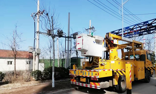 2022年3月14日，集發Ⅰ、Ⅱ線帶電消缺現場